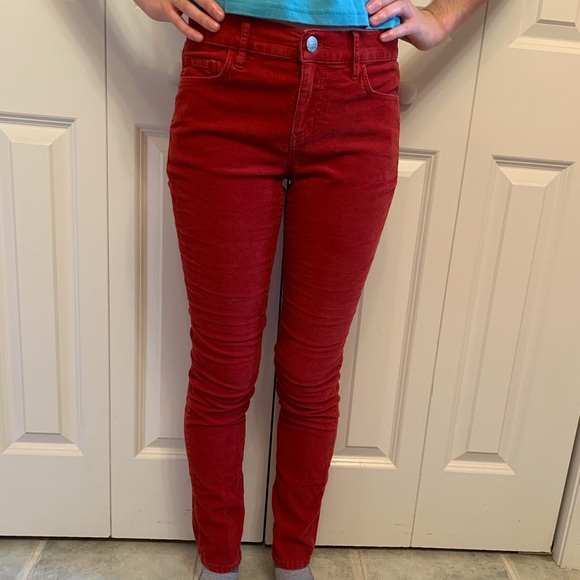 Red Corduroy Pants - Picture 4 of 6